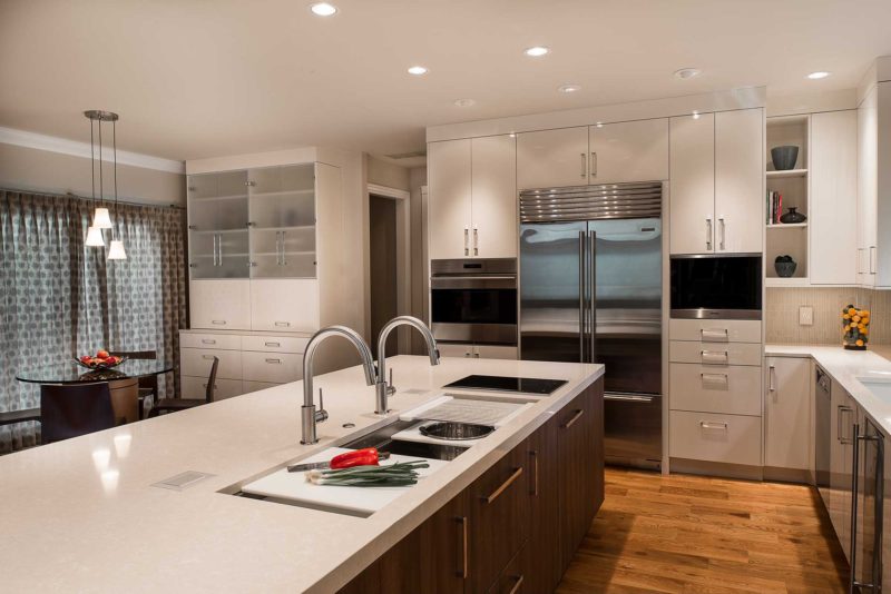 Chrome and Cream 12 beautiful and functional kitchen with Galley Workstation large stainless steel kitchen sink