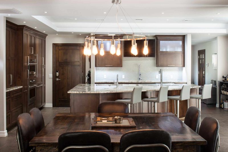 Dark Industrial 12 Handsome and rich open kitchen