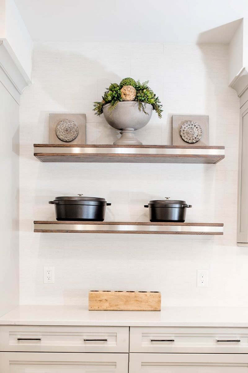 Anything But Vanilla 7 classy modern kitchen with open shelving